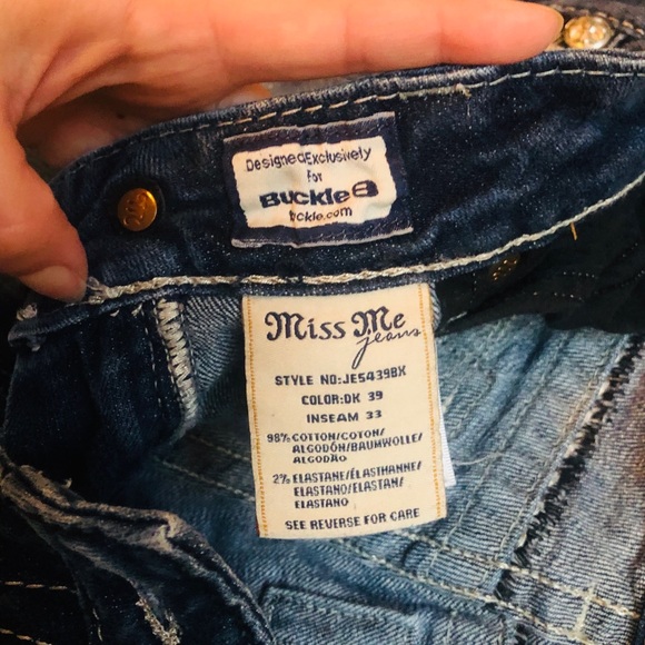 Miss me Jeans size 27X33 - Picture 6 of 8